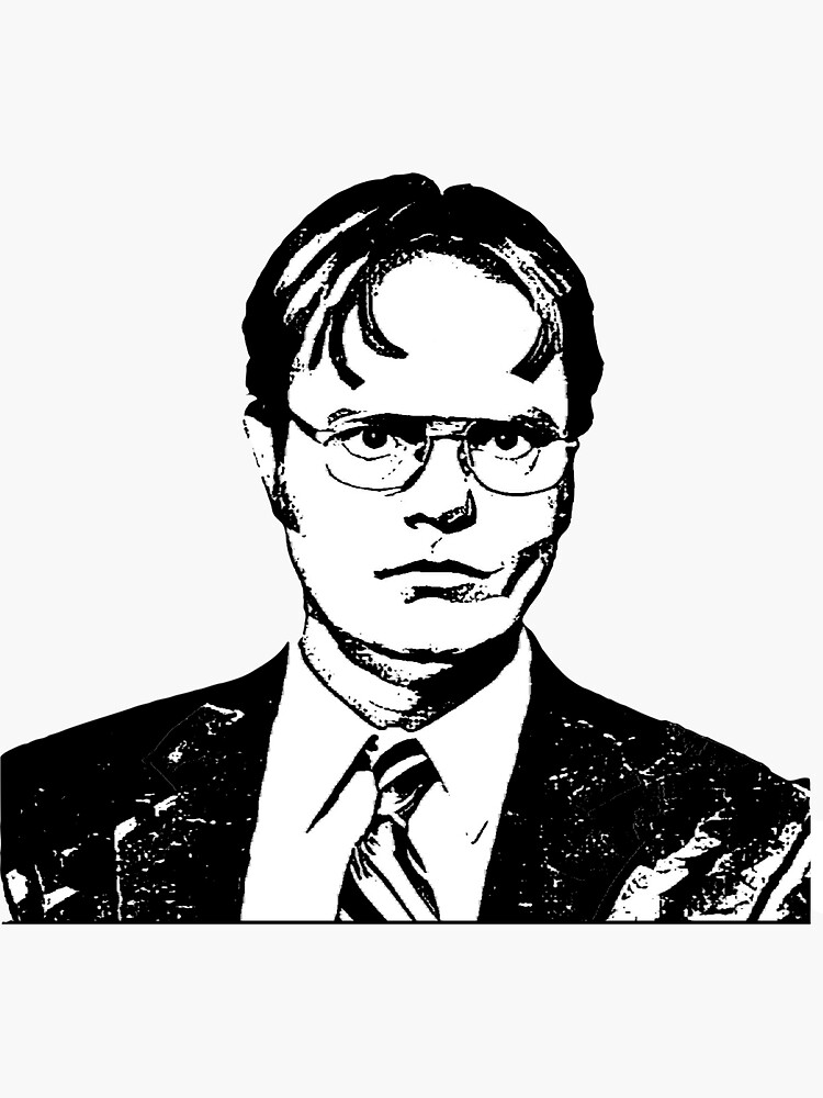 Dwight Schrute Sticker For Sale By Vagmita Redbubble 