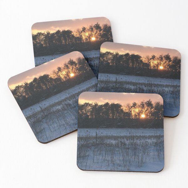 Item preview, Winter Sunset on the Farm designed and sold by JerseyLover.