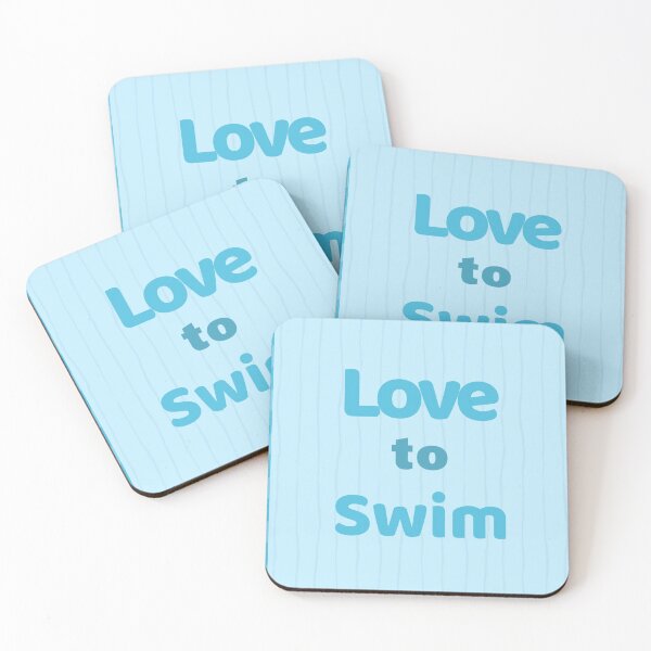 Item preview, Love to Swim - refresh, enjoy, skill, fun, play, personal best, relax designed and sold by Rozlar.