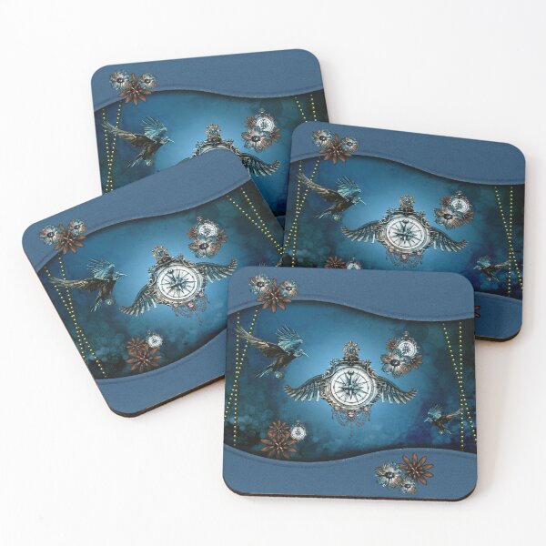 Item preview, Steampunk design compass and crow designed and sold by nicky2342.
