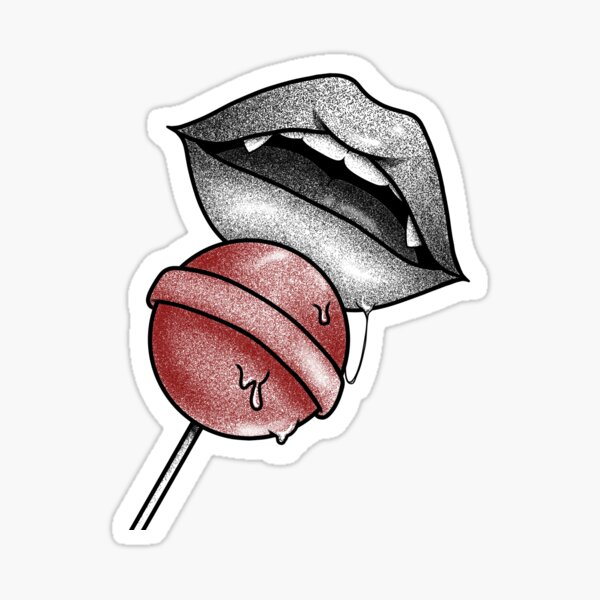 ahegao mouth hentai anime Sticker for Sale by Mitsuoo