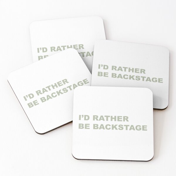 Item preview, I'd Rather Be Backstage Sage Green Pastel Aesthetic designed and sold by graceannej.
