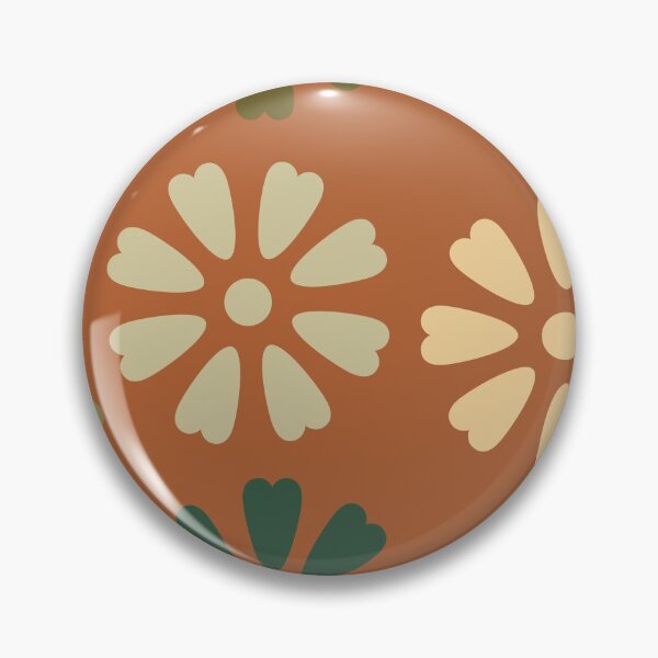 Item preview, Orange background heart shaped floral design designed and sold by Hexagon98.