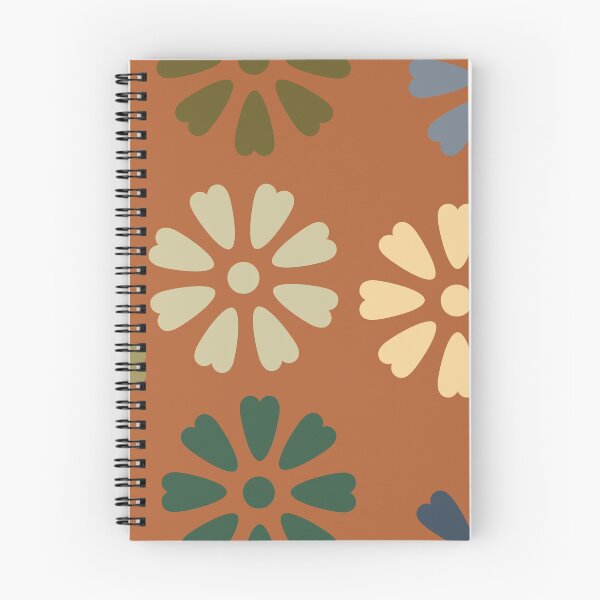Item preview, Orange background heart shaped floral design designed and sold by Hexagon98.