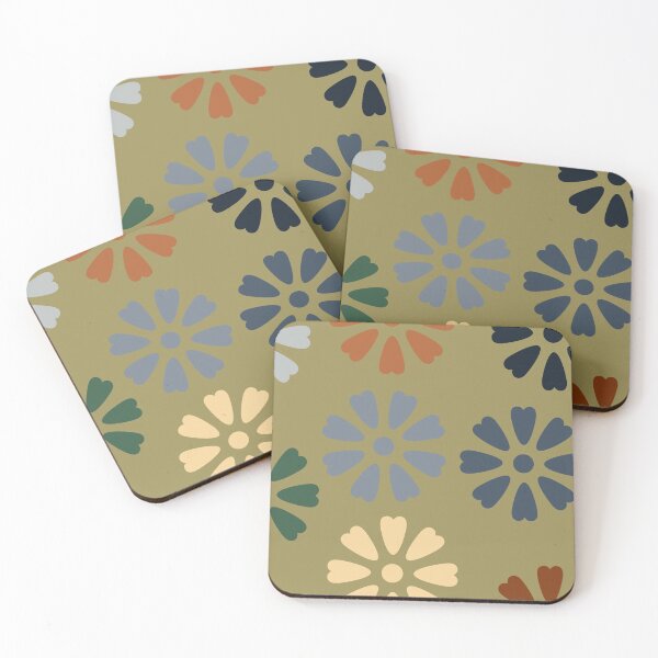 Item preview, Colorful heart shaped eight petals floral design designed and sold by Hexagon98.