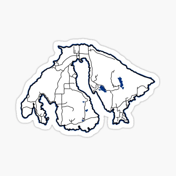 Item preview, Basic White Orcas Map designed and sold by Monniebiloney.