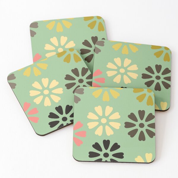 Item preview, Colorful heart shaped eight petals floral design designed and sold by Hexagon98.