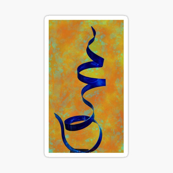 Twirl Abstract Art Sticker