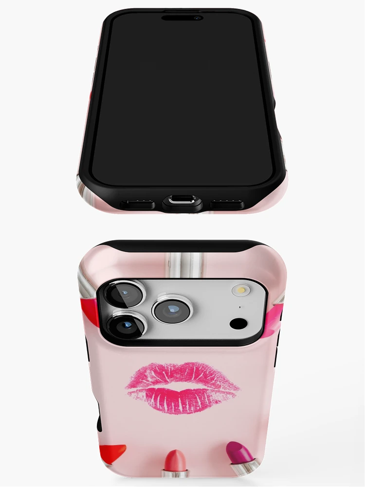 Thumbnail 3 of 4, iPhone Case, Red Lips designed and sold by RBDESIGN SHOP.
