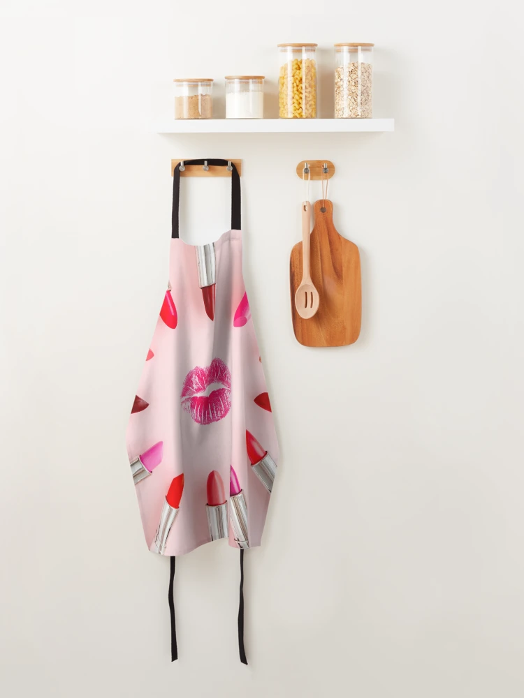 Thumbnail 4 of 6, Apron, Red Lips designed and sold by RBDESIGN SHOP.
