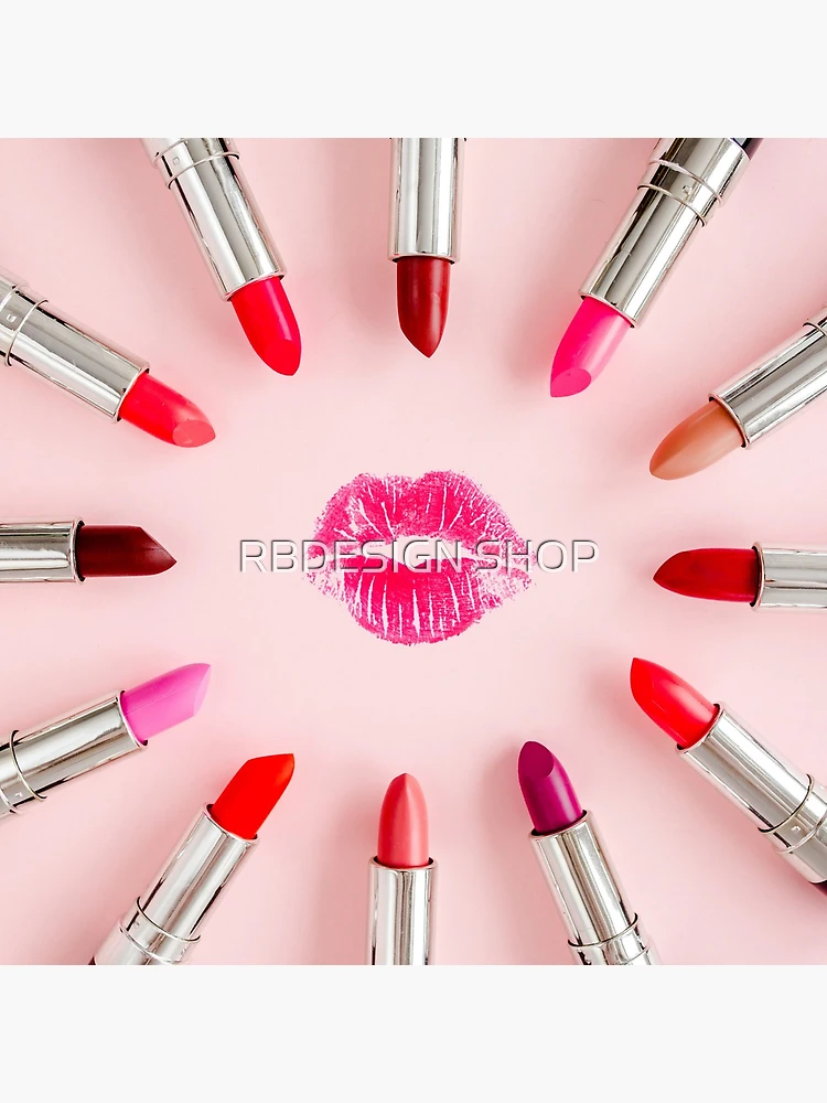 Imagen 4 de 4, Reloj con la obra Labios rojos, diseñada y vendida por RBDESIGN SHOP.