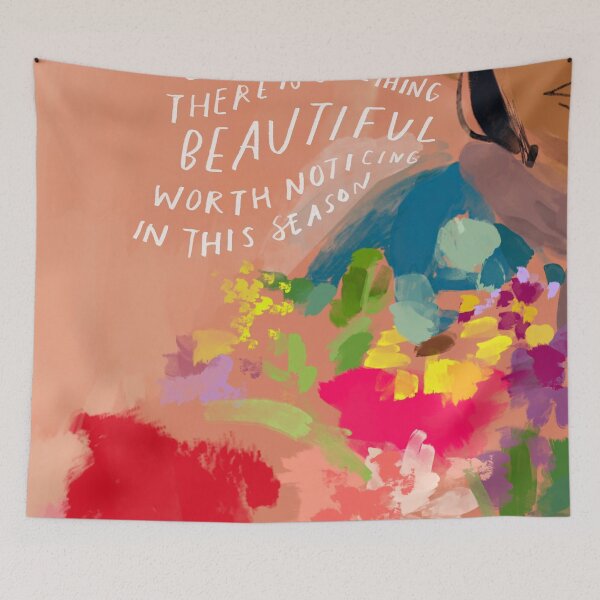 Item preview, Even here, there is something beautiful worth noticing in this season - inspirational quote and african american black woman designed and sold by morgansgoods.