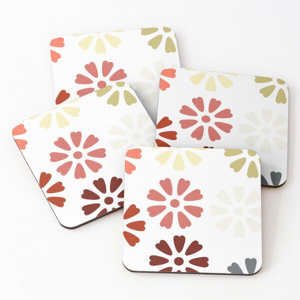 Item preview, Colorful heart shaped eight petals floral design designed and sold by Hexagon98.
