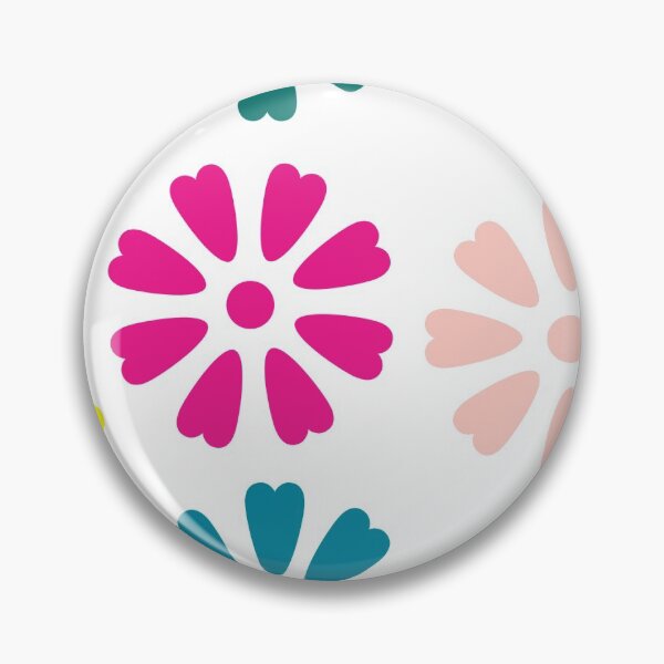 Item preview, Colorful heart shaped eight petals floral design designed and sold by Hexagon98.