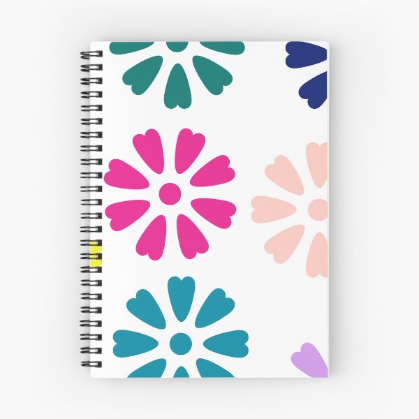 Item preview, Colorful heart shaped eight petals floral design designed and sold by Hexagon98.