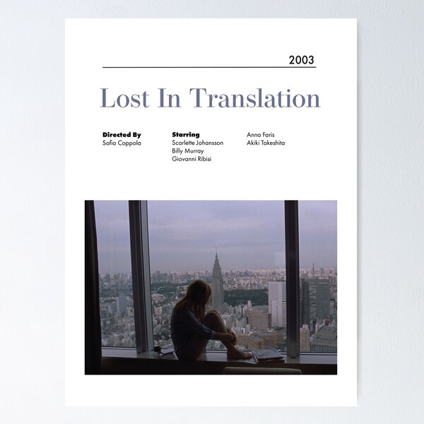 Item preview, Lost In Translation Alternatives minimalistisches Filmplakat Sofia Coppola designed and sold by Ruby Star.