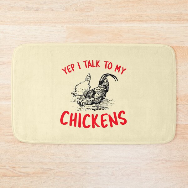 Item preview, Yep I Talk To My Chickens -funny chicken design in red text designed and sold by katiekendall.