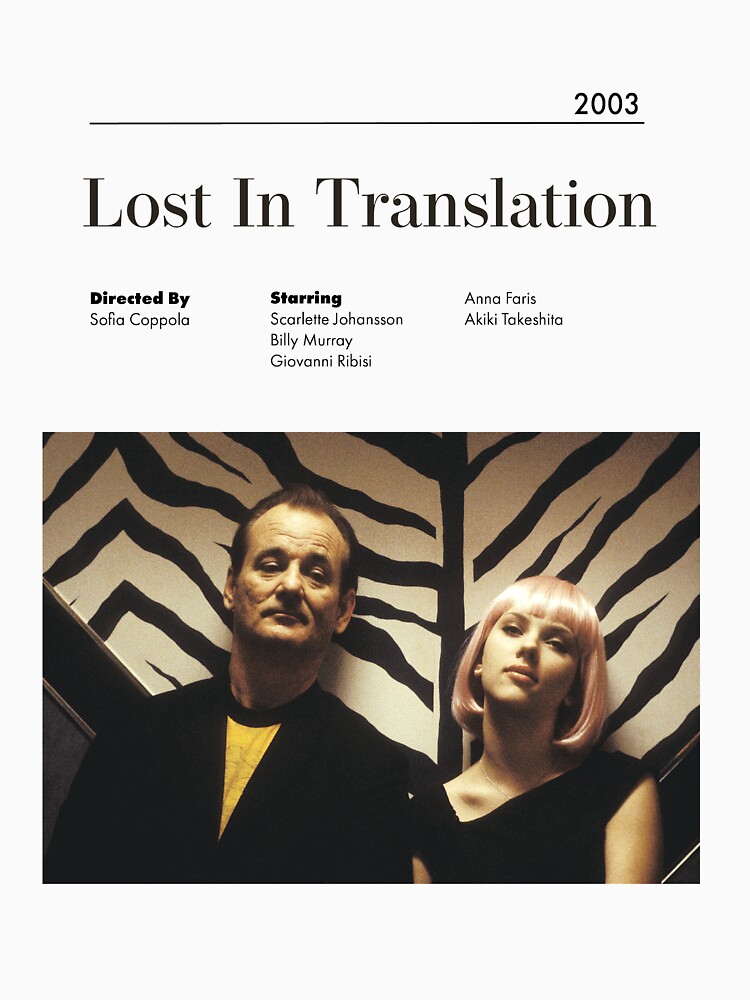 Lost In Translation Alternative Minimalist Movie Poster Sofia Coppola  Poster for Sale by Ruby Star