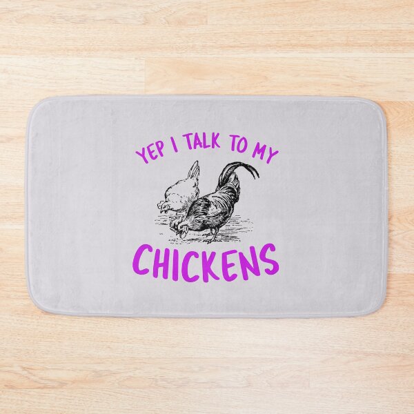Item preview, Yep I Talk To My Chickens -funny chicken design in purple text designed and sold by katiekendall.