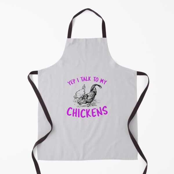 Item preview, Yep I Talk To My Chickens -funny chicken design in purple text designed and sold by katiekendall.