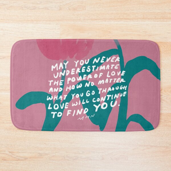 Item preview, May you never underestimate the power of love - love quote and pink and green flowers designed and sold by morgansgoods.