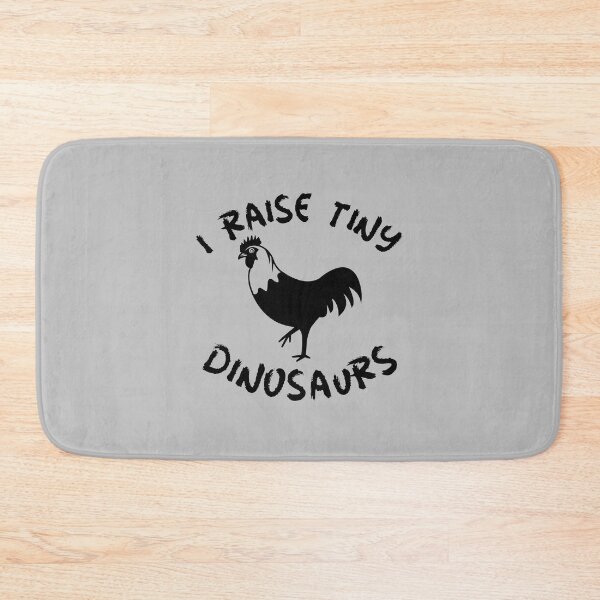 Item preview, I Raise Tiny Dinosaurs -funny chicken design in black text designed and sold by katiekendall.