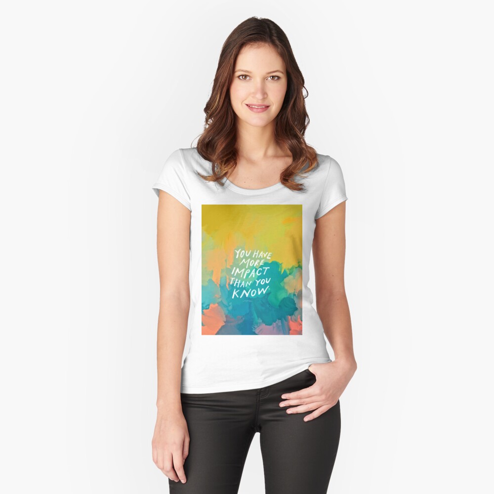 Item preview, Fitted Scoop T-Shirt designed and sold by morgansgoods.