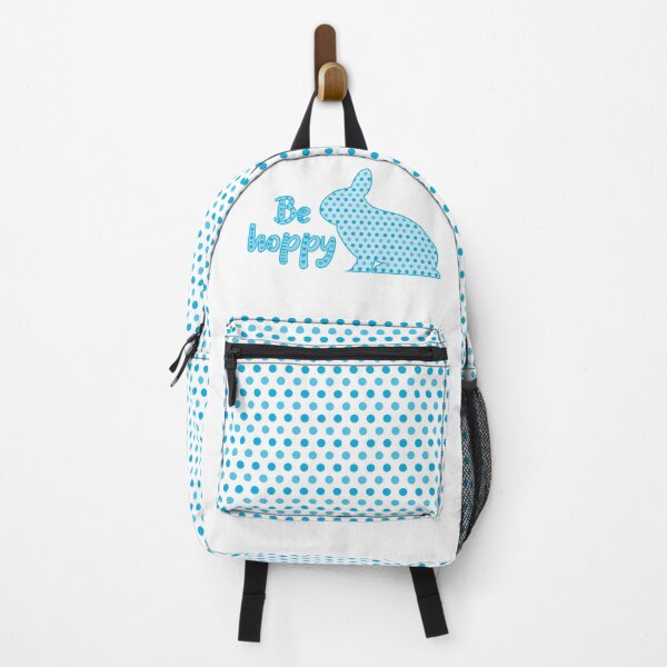 Item preview, Be Hoppy - Blue Bunny and polka dot designed and sold by FunnyChameleon.