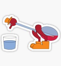 It's drinking the water Sticker