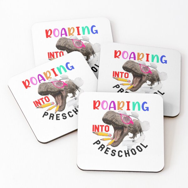 Item preview, Roaring into Preschool-Dinosaur Pink Glasses-T Rex designed and sold by DiensDesign.