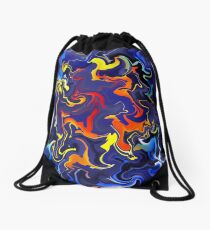 Slothamius V1 - digital abstract Drawstring Bag