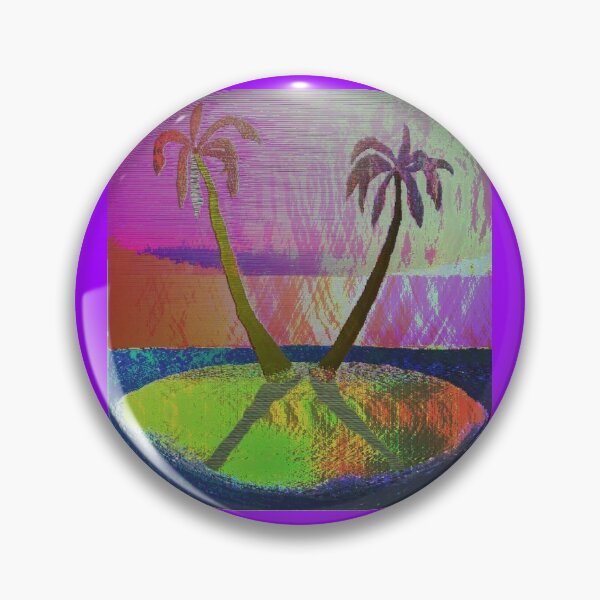 Item preview, Twin Palm Trees on Island designed and sold by M-PixelGarden.