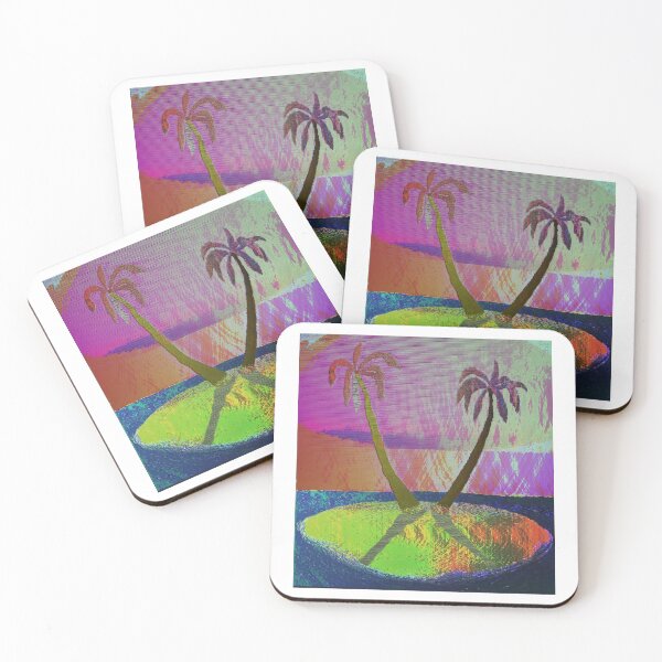 Item preview, Twin Palm Trees on Island designed and sold by M-PixelGarden.
