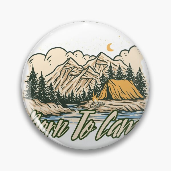 Item preview, Born To Camp Night Adventure Camping Campfire Night designed and sold by Rene-Greff.