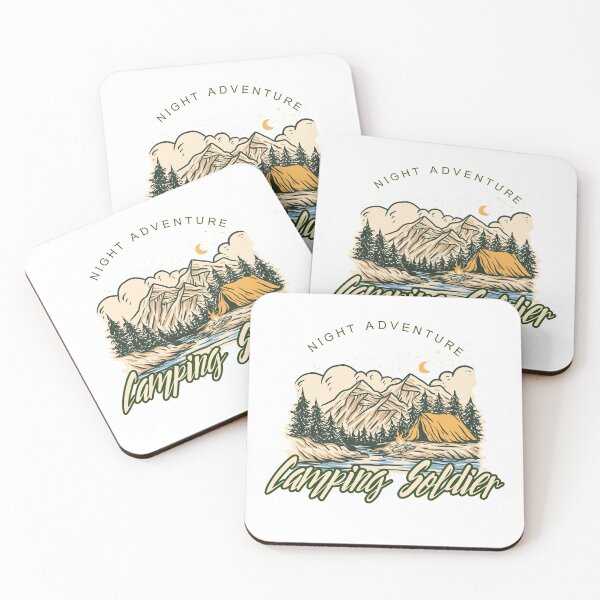 Item preview, Camping Soldier Night Adventure Night Tent Camping designed and sold by Rene-Greff.
