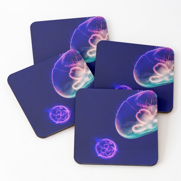Item preview, Three assorted colour neon Jellyfish designed and sold by vinit53.