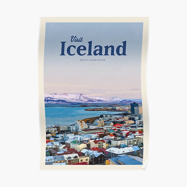Visiter l'Islande Poster