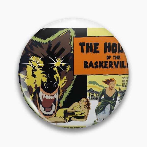Item preview, Hounded - Digital art drawing of the Hammer Hound of the Baskervilles film poster designed and sold by MrAshdown.