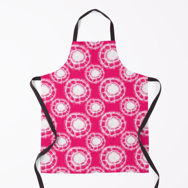 Item preview, Shibori White Circles on Pink designed and sold by AlteredAtelier.