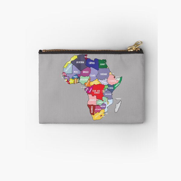 Item preview, Colorful map of Africa with country names, colored African Continent designed and sold by mashmosh.