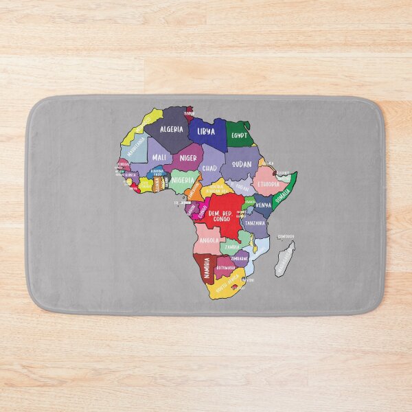 Item preview, Colorful map of Africa with country names, colored African Continent designed and sold by mashmosh.