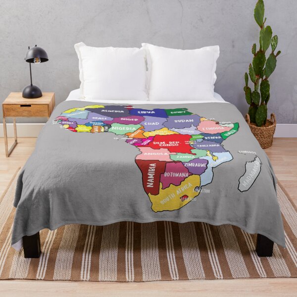 Item preview, Colorful map of Africa with country names, colored African Continent designed and sold by mashmosh.