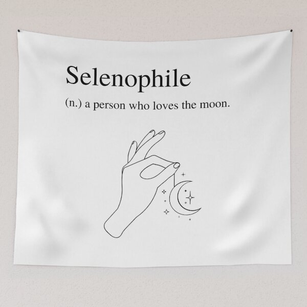 Item preview, Selenophile Definition - Moon Lover (Design 1) Selenophile Meaning Merch designed and sold by UniqqFactory.