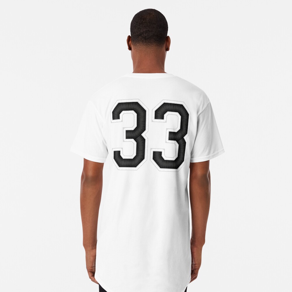 33 Black Jersey Sports Number thirty-three Football 33 Poster for Sale by  elhefe