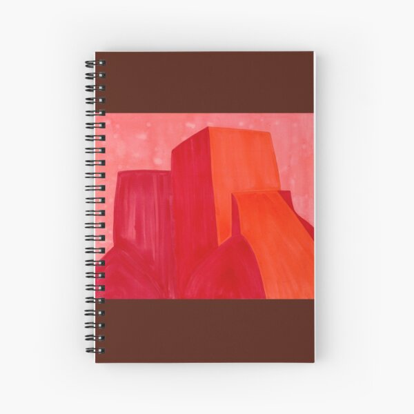 Saint Francis Church original painting Spiral Notebook