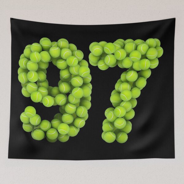 Item preview, Tennis Player Number 97 - Tennis Sports ninety-seven Game Set Match 97 designed and sold by elhefe.