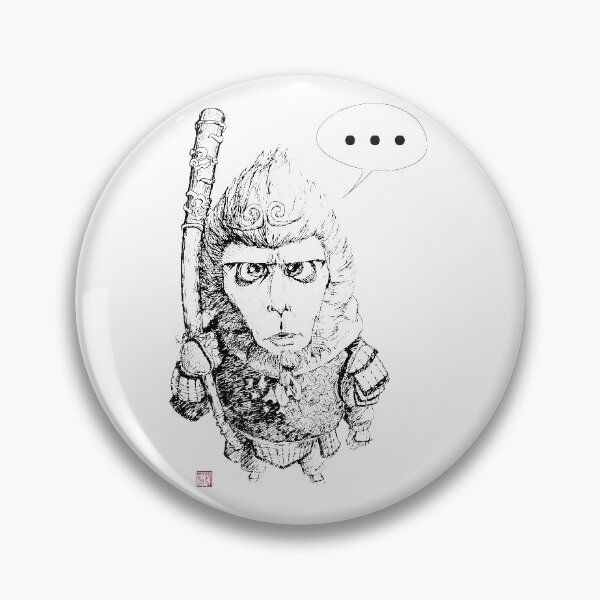 Item preview, Speechless Monkey King designed and sold by Huluhua.
