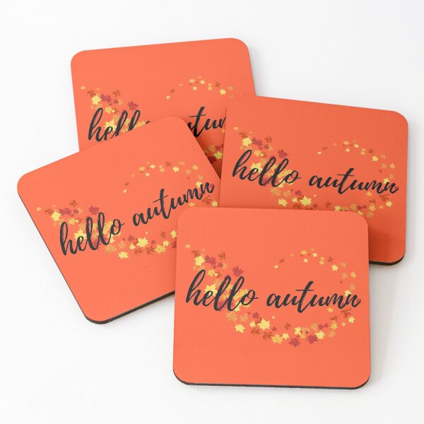 Item preview, Hello Autumn Fall Time Autumn Leaves designed and sold by EndlessDoodles.