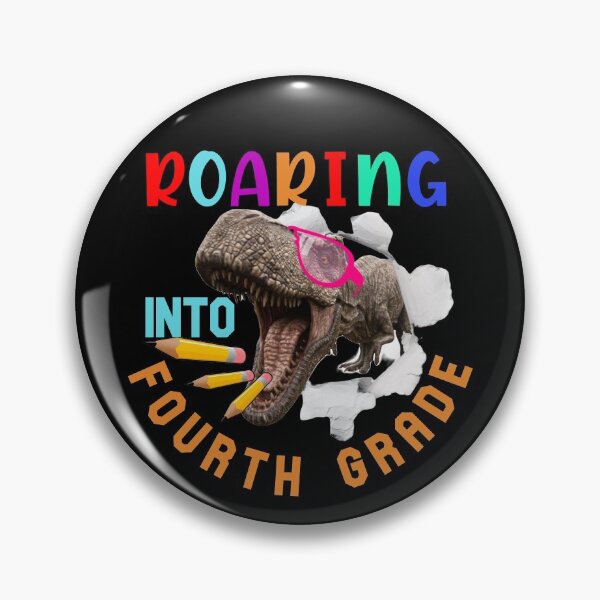 Item preview, Roaring into Fourth Grade-Dinosaur Pink Glasses-Backtoschool designed and sold by DiensDesign.