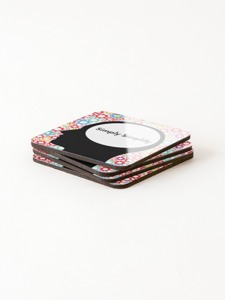 Thumbnail 4 of 5, Coasters (Set of 4), Simplify designed and sold by ProHuman.